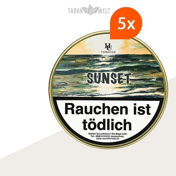 HU Tobacco Sunset Pfeifentabak – 5 Dosen