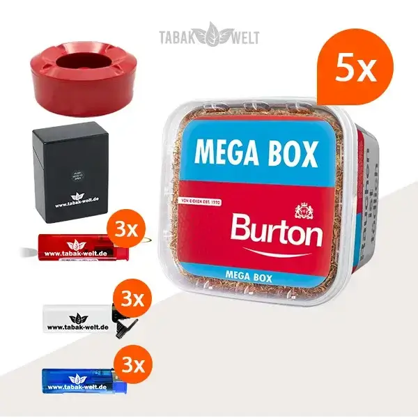 burton-red-volumentabak-5x-mega-box-mit-windaschenbecher