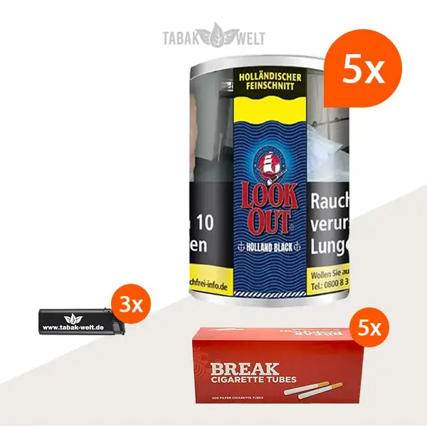 look-out-holland-black-feinschnitt-tabak-5x-dose-mit-1000-huelsen