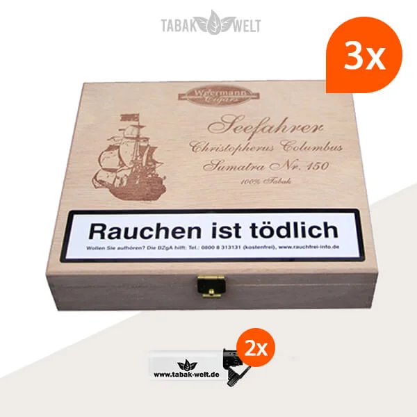 3x-woermann-cigars-seefahrer-zigarren-christopherus-columbus-sumatral-NO.150 3x-woermann-cigars-seefahrer-zigarren-christopherus-columbus-sumatral-NO.150