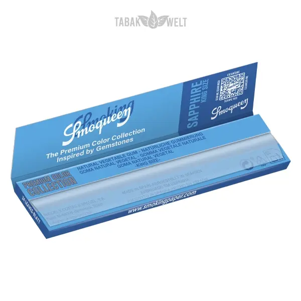 Smoking Smoqueen Blättchen Sapphire King Size 34 Blatt offen Smoking Smoqueen Blättchen Sapphire King Size 34 Blatt offen