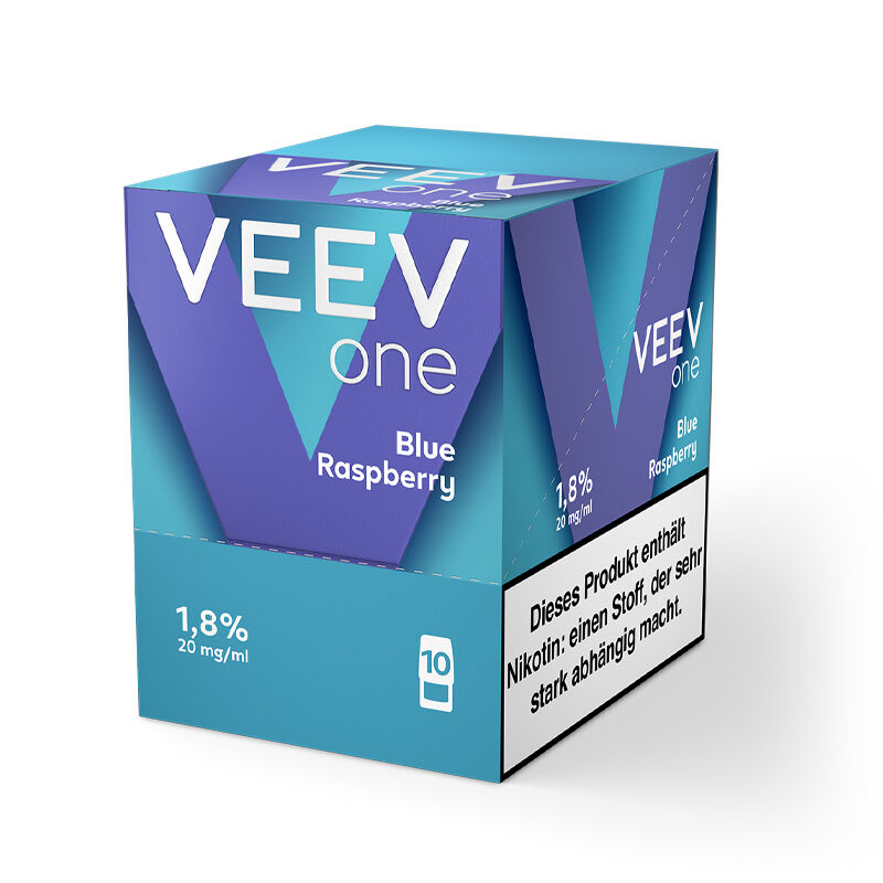 veev one pods blue raspberry multipack 10 pods kiste