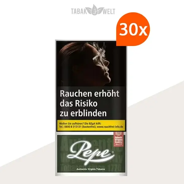 Pepe Dark Green Drehtabak 30x Pouch