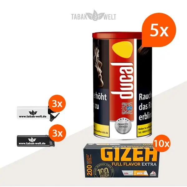 ducal-red-feinschnitt-tabak-5x-dose-mit-2000-huelsen