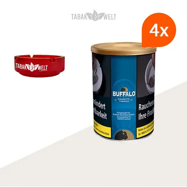 buffalo-blue-4-x-dose-mit-glasaschenbecher buffalo-blue-4-x-dose-mit-glasaschenbecher