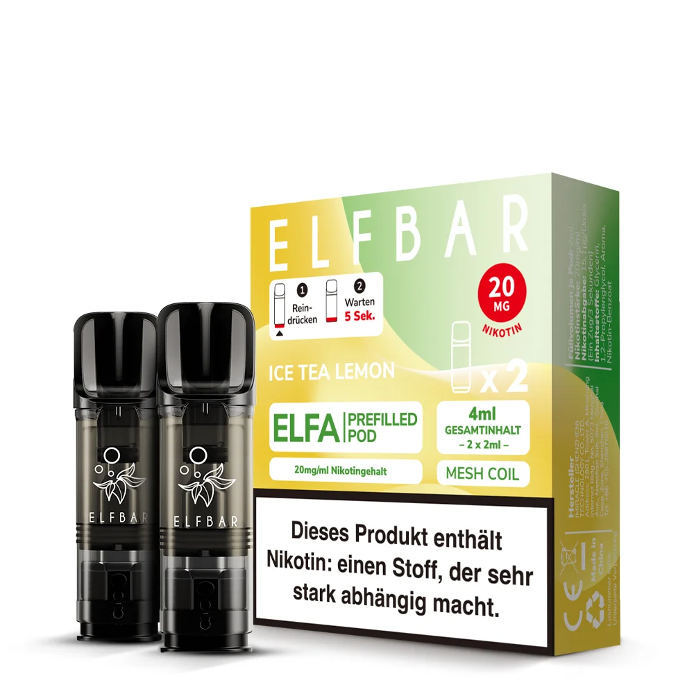Ice Tea Lemon Pod für Elfbar Elfa E-Zigarette