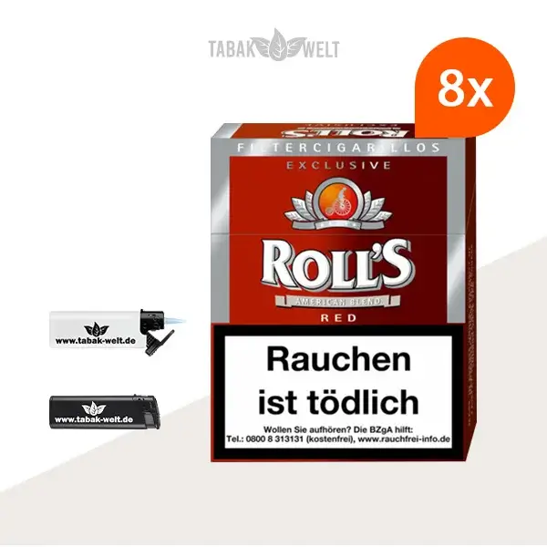 8x-rolls-exclusive-red-zigarillos-mit-feuerzeuge