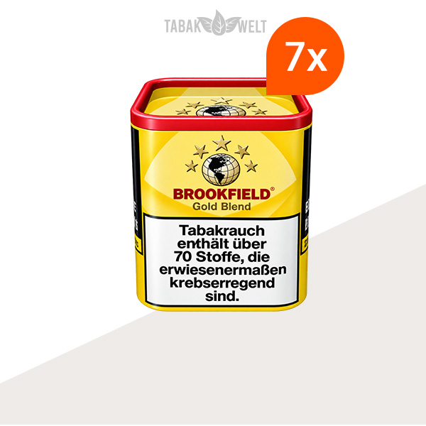 Brookfield Gold Blend Drehtabak 7er-Dosen-Set