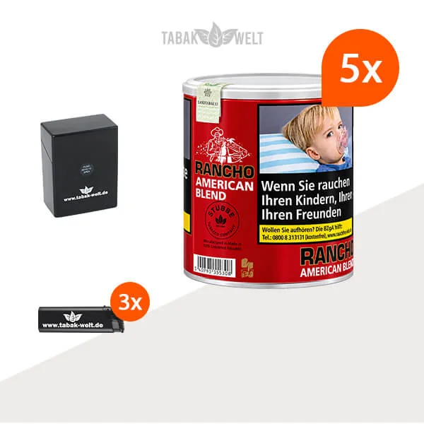 Rancho American Blend – 5 Dosen mit Etui