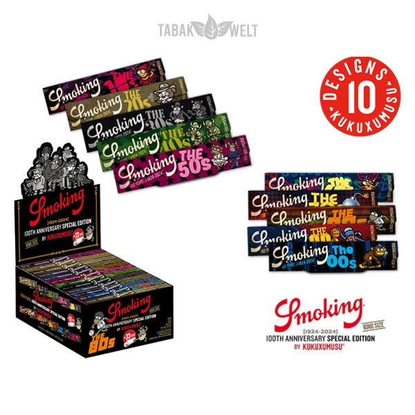smoking-kukuxumusu-blaettchen-king-size-24x33-blatt-tipps-box-100th-anniversary-special-edition smoking-kukuxumusu-blaettchen-king-size-24x33-blatt-tipps-box-100th-anniversary-special-edition