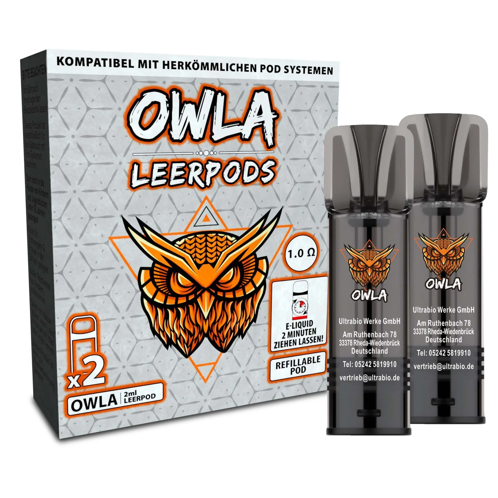 OWLA Leerpods 1.0 Ohm Widerstand 2er Pack