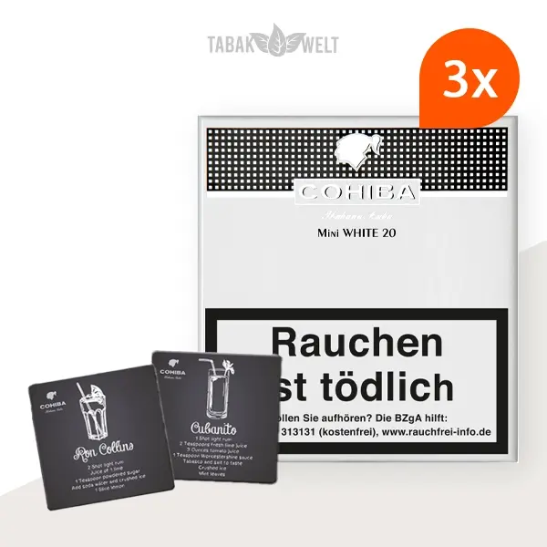3x-cohiba-white-mini-zigarillos-2x-untersetzer