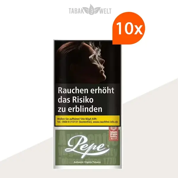 Pepe Rich Green Drehtabak 10x Pouch
