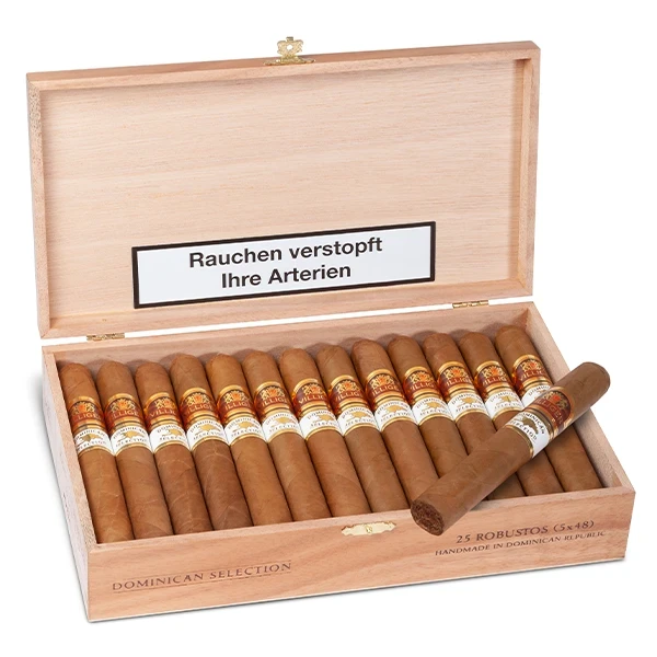 villiger-dominican-selection-zigarren-robusto-offen