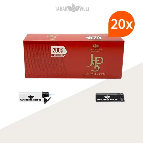 20x-jps-red-filterhuelsen-200er-4000-stueck-mit-feuerzeugen