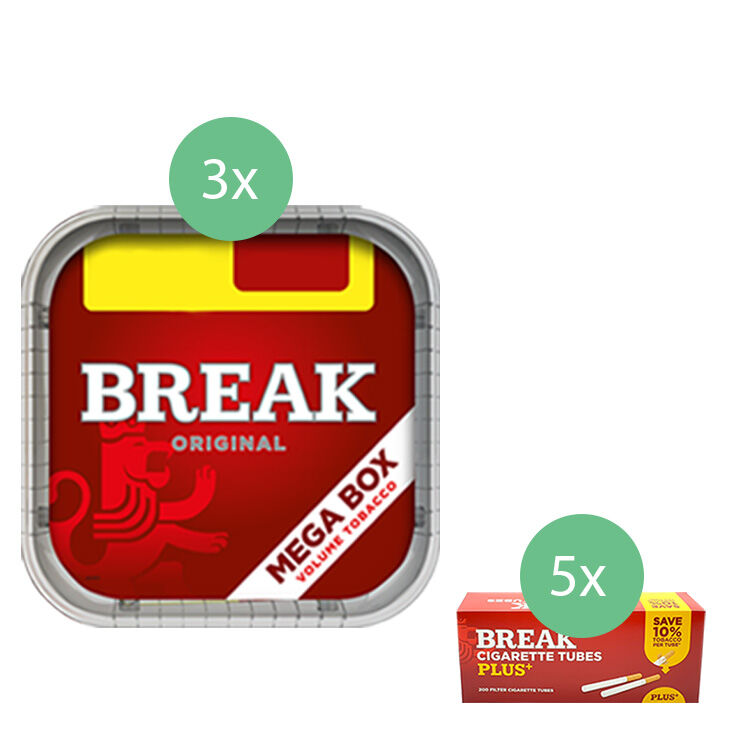 Break Original 3 x Mega Box mit 1000 Plus Filterhülsen 