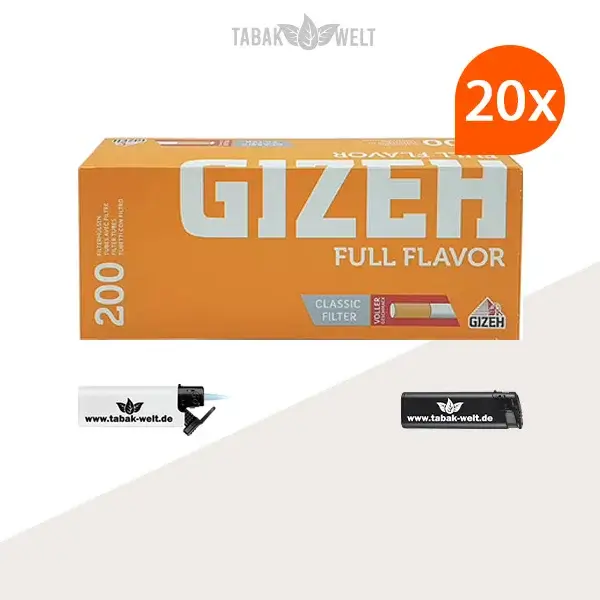 gizeh-filterhuelsen-full-flavor-200er-4000-stueck-mit-feuerzeugen