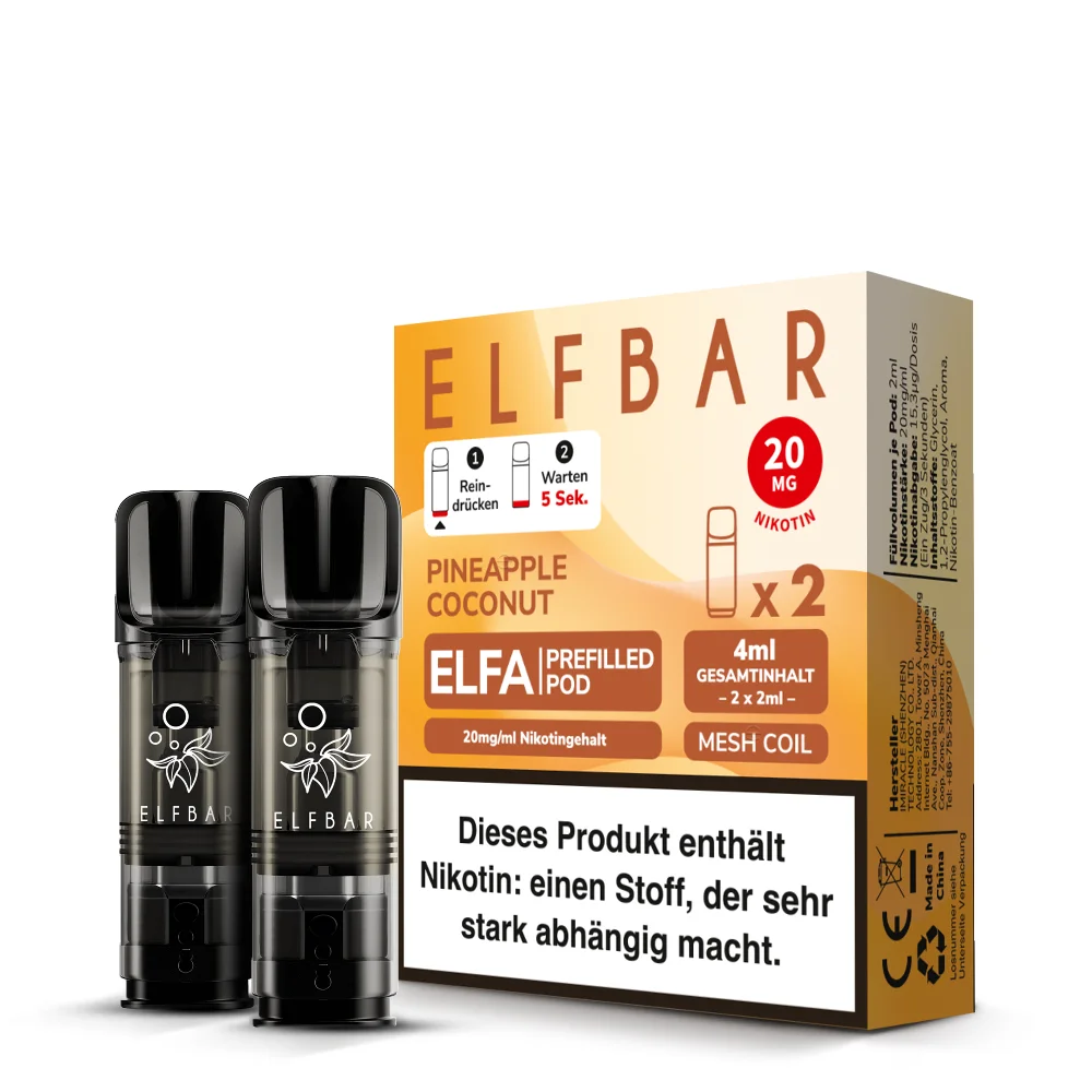 Elfbar Elfa Pineapple Coconut Pod für E-Zigarette