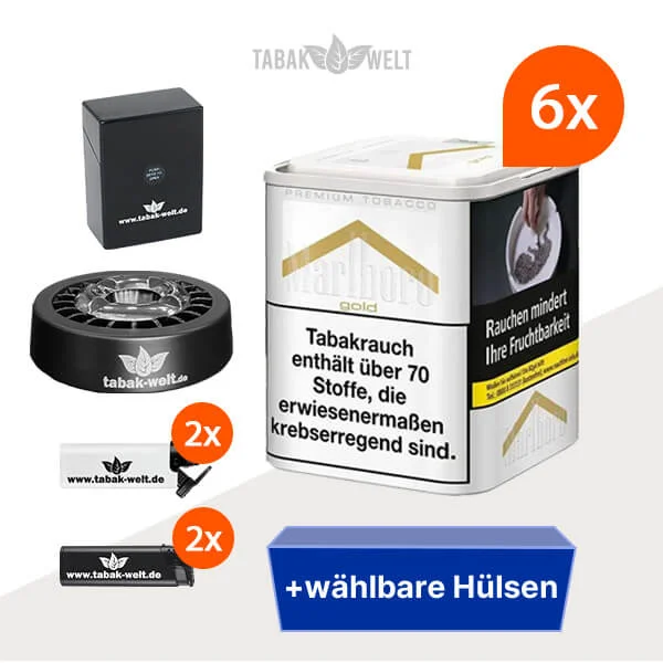 marlboro-gold-feinschnitt-tabak-6x-dose-mit-waehlbaren-filterhuelsen