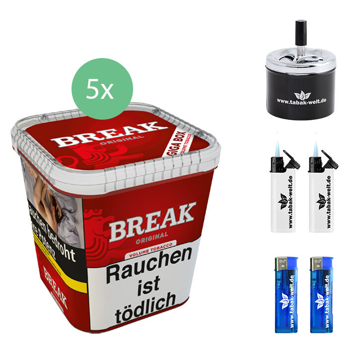 Break Original 5 x 215g mit Aschenbecher