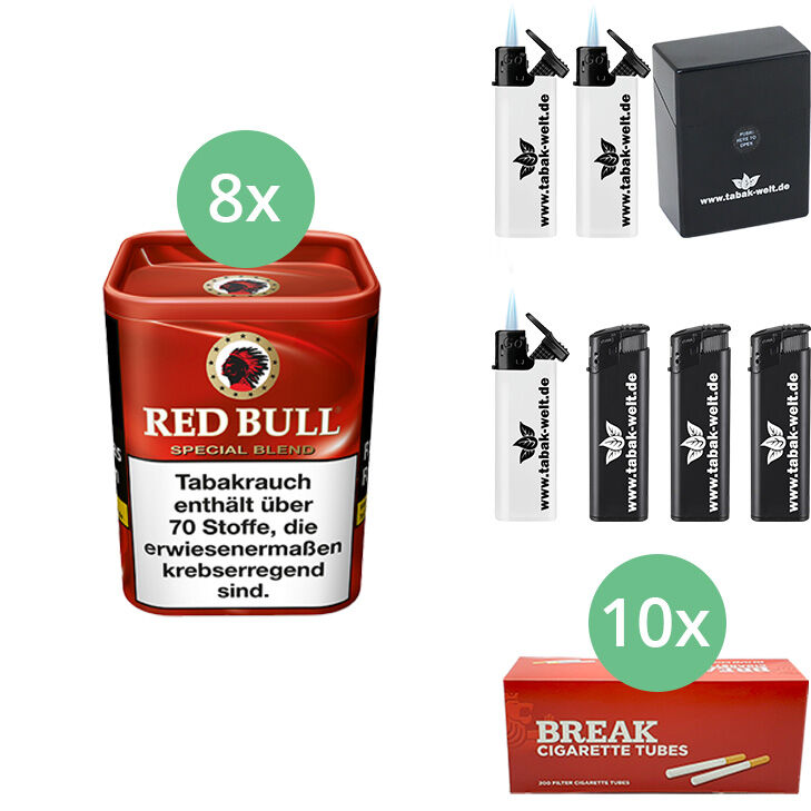 8 x Red Bull Red Blend mit Break Hülsen