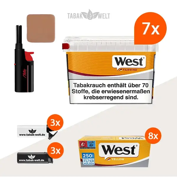 west-yellow-volumentabak-7x-mega-box-mit-2000-special-size-huelsen