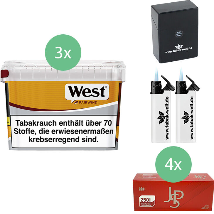 West Yellow 3 x Mega Box mit 1000 Special Size Hülsen