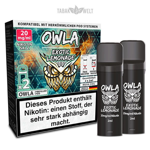 OWLA E-Zigaretten Pods Exotic Lemonade 20mg/ml