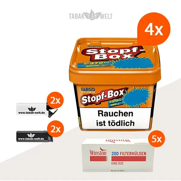 fargo-orange-volumentabak-4x-stopf-box-mit-1000-king-size-huelsen