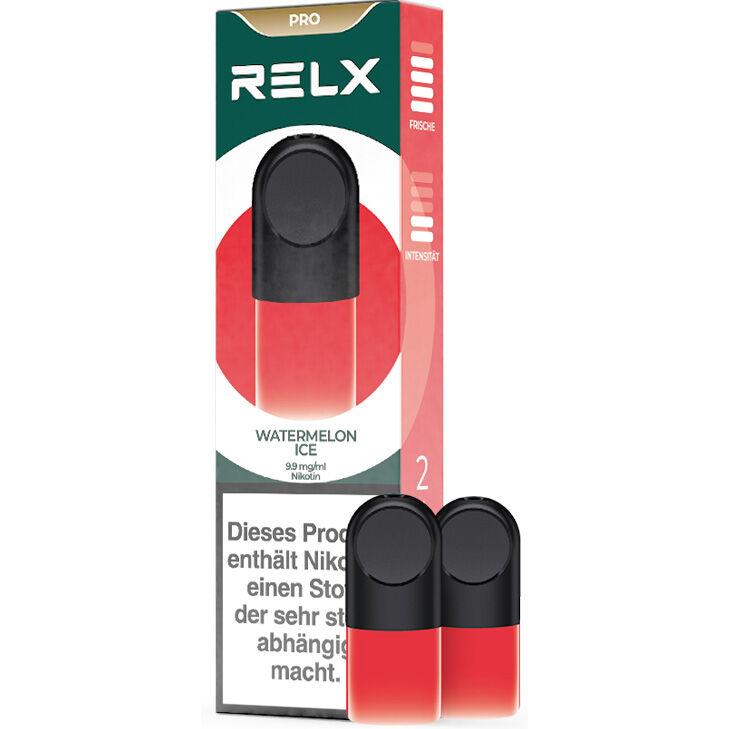 Relx Pod Pro e-Zigaretten Watermelon Ice / Fresh Red 2 x 9.9 mg/ml