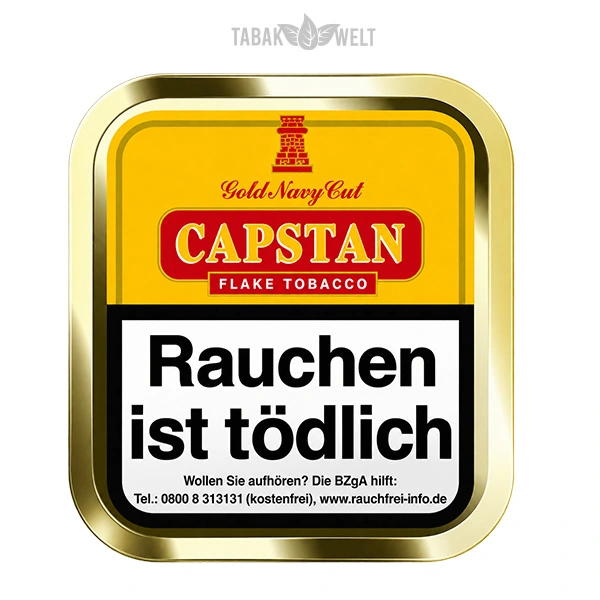 Capstan Gold Navy Cut Flake 50 g – Tabak in der Originalverpackung