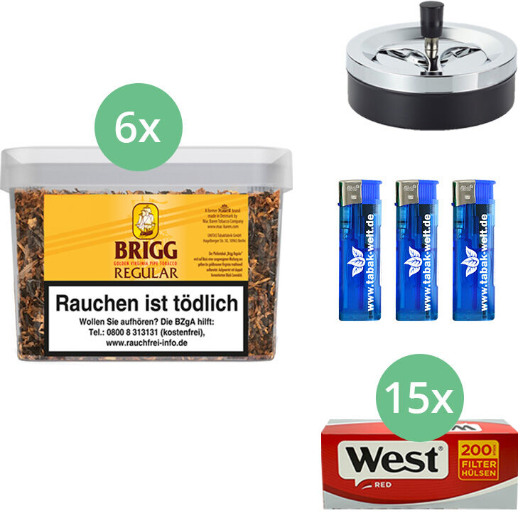 Brigg Regular 6 x Eimer mit 3000 Hülsen