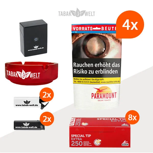 paramount-volumentabak-4x-beutel-mit-2000-special-tip-extra-filterhuelsen