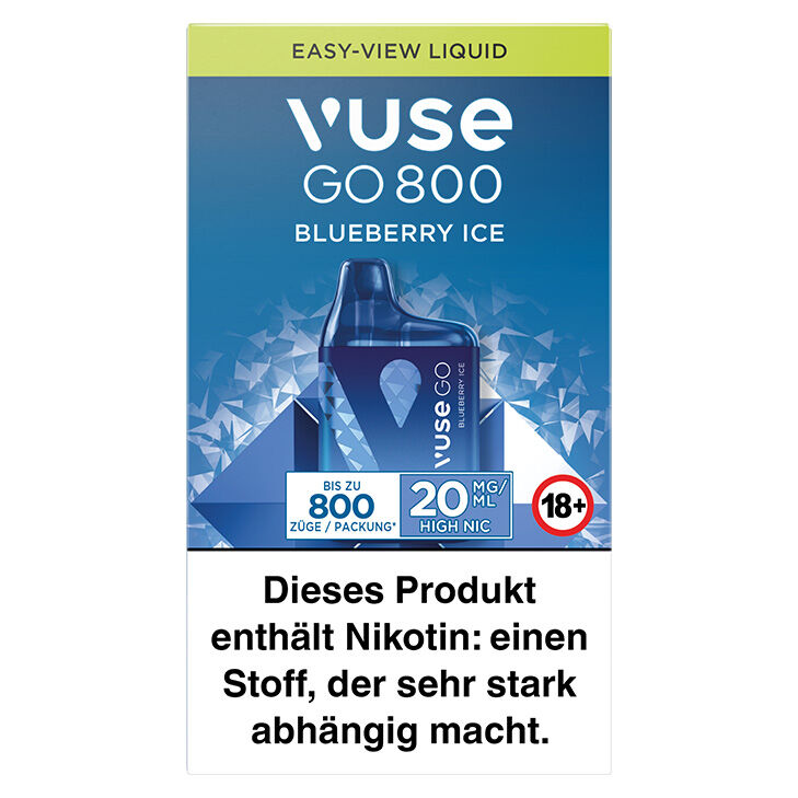 Vuse GO 800 Blueberry Ice 20 mg Einweg E-Zigarette