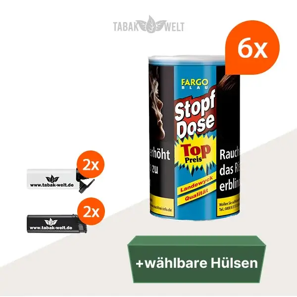 fargo-blau-volumentabak-6x-dose-mit-waehlbaren-huelsen-und-feuerzeugen