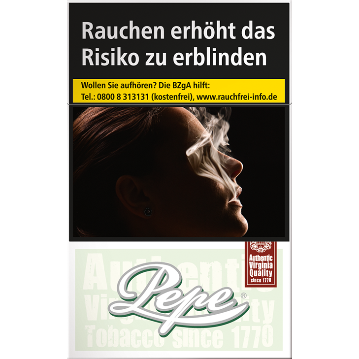Pepe Fine Green Zigaretten 7,50 € 