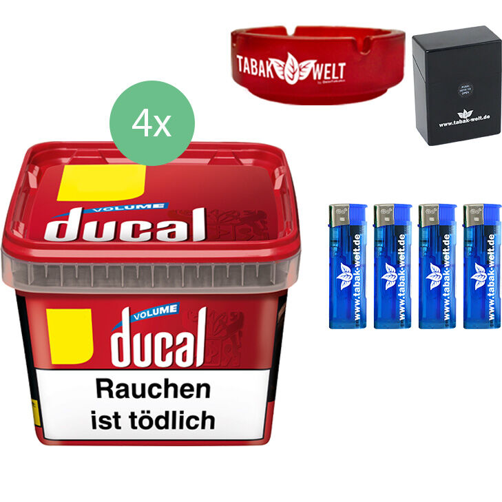 Ducal Tabak 4 x Eimer mit Aschenbecher