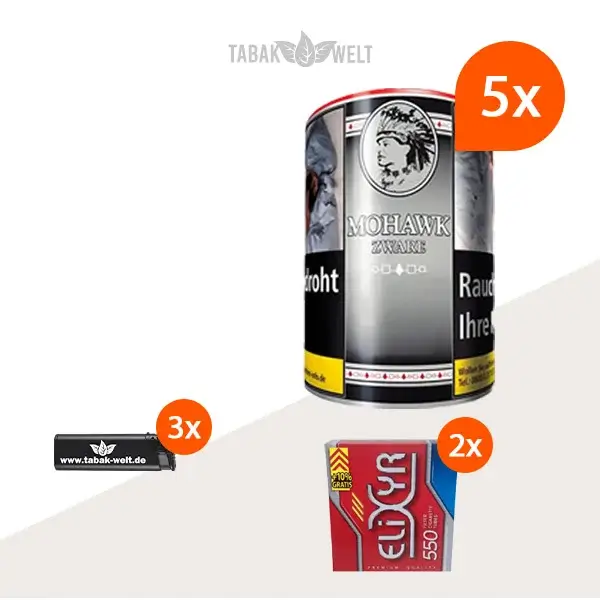 mohawk-zware-feinschnitt-tabak-5x-dose-mit-1100-huelsen