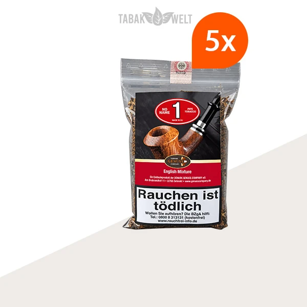 No Name No. 1 English Mixture Pfeifentabak – 5 Beutel