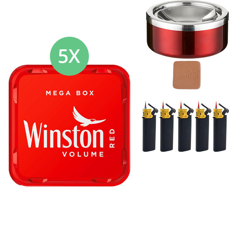 Winston Mega Box 5 x 135g mit Kippaschenbecher