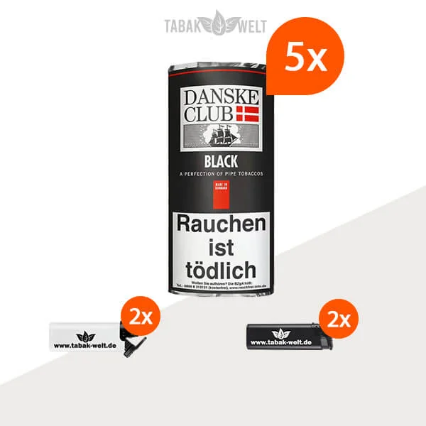 danske-club-black-pfeifentabak-5x-pouch-mit-feuerzeuge