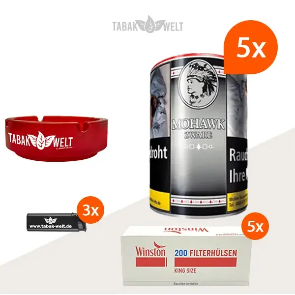 mohawk-zware-feinschnitt-tabak-5x-dose-mit-1000-king-size-huelsen