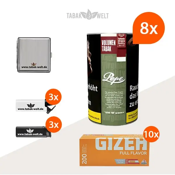 pepe-rich-green-volumentabak-8x-dose-mit-2000-filterhuelsen-und-etui