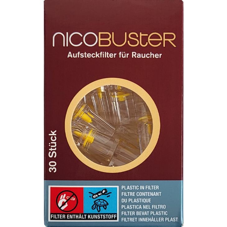 nicobuster Aufsteckfilter für Zigaretten 24 x 30 Stück