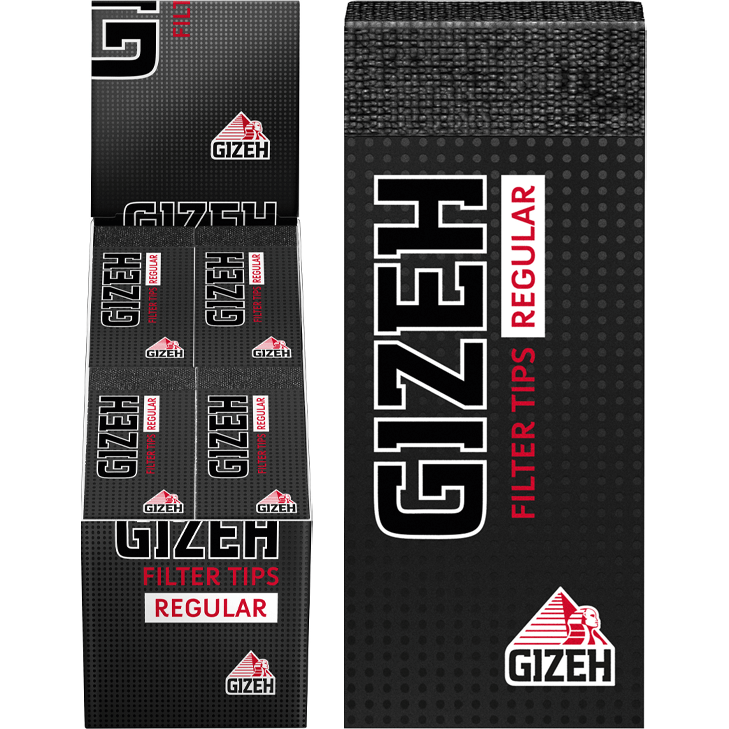 Gizeh Black Filter Tips Regular 24 x 35 Blatt