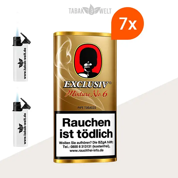 Exclusiv Mixture No. 6 Pfeifentabak Sherry Cherry – 7x Pouch