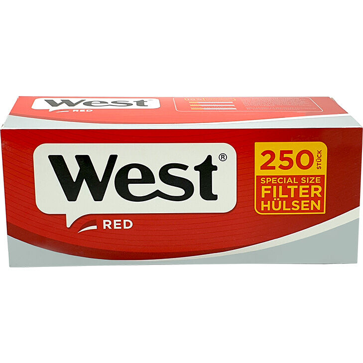 West Red 5 x 120g mit 2000 Extra Size Hülsen