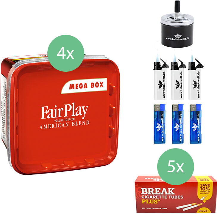 FairPlay 4 x 155g mit 1000 Plus Filterhülsen 