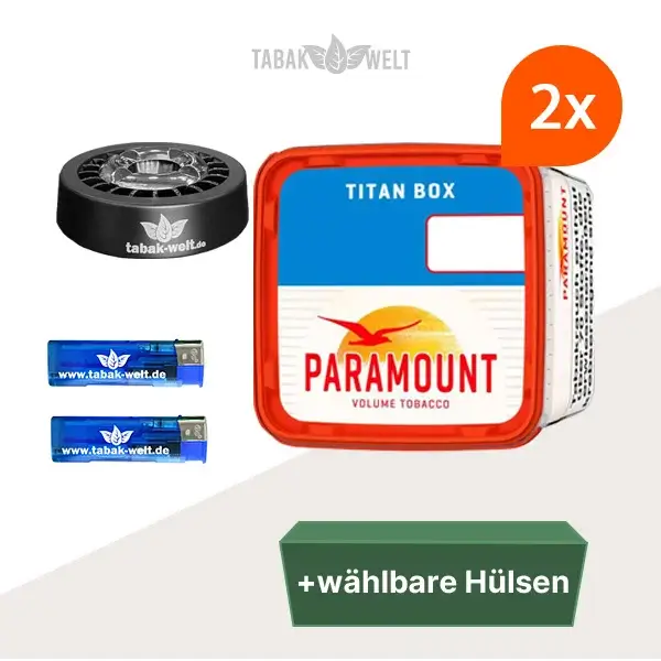 Paramount Volumentabak 2x Titan Box mit wählbaren Filterhülsen Paramount Volumentabak 2x Titan Box mit wählbaren Filterhülsen