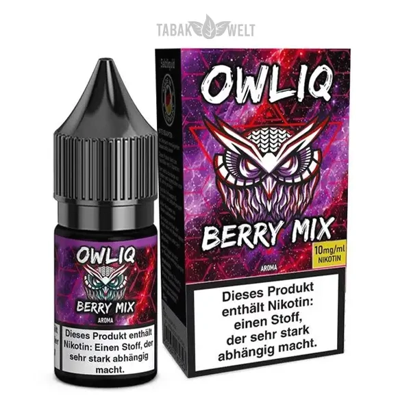OWLIQ E-Liquid im Geschmack Berry Mix mit 10mg Nikotin (10ml)